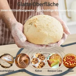 2-pack extra tjocka ugnsmattor 0,7 mm med långt handtag – slitstarka bakmattor för ugn, mikrovågsugn, luftfritös m.m.