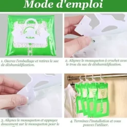 10-pack Garderob fuktabsorberande, anti-mögel hängande avfuktare Anti-fuktpåse för garderob/bil