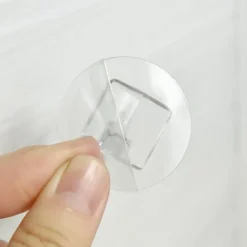 12-pack genomskinliga självhäftande krokar, starka väggkrokar