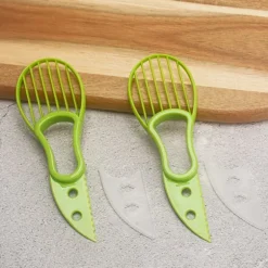 2-pack 2-i-1 avokadoskärare med halkfritt handtag