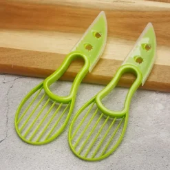 2-pack 2-i-1 avokadoskärare med halkfritt handtag