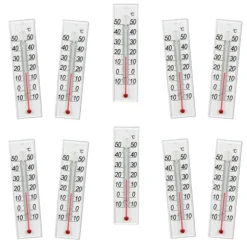 10-pack Inomhus-Termometer 10 till 50 grader Celcius, Pelare