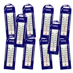10-pack Inomhus-Termometer 10 till 50 grader Celcius, Pelare