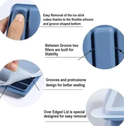 3-pack isbitsform, lätt att ta bort, återanvändbar isbit, 10 hål, BPA-fri, perfekt för sport- och vattenflaskor, whisky, cocktail