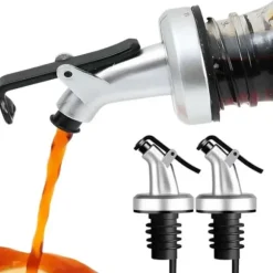 2-Pack Kork till Olivolja Hällpip Droppkork med Lock Grå