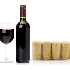 10-pack korkar, vinkorkar, för olika vinflaskor och DIY-dekoration, längd 40 mm, diameter 21 mm