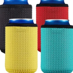 4-pack Neopren Burk Kylare - Isolerade Hylsor för 330ml Cola/Öl Burkar
