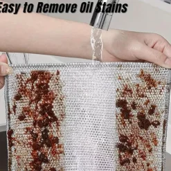 10-pack repfria disktrasor av ståltråd för diskning av disk, handfat och spishäll, lätta att skölja av och slitstarka