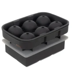 2-Pack Stapelbara Silikonformar för Isbollar och Kuber XXL Stora Isbitar