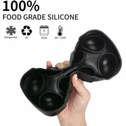 2-Pack Stor Silikon Isform för 8st Isbollar Runda Isbitar Kulor