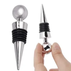 3-Pack Vinkork i Metall – Vinpropp Vinförslutare Silver