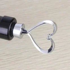 3-Pack Vinkork med Hjärta i Metall – Vinpropp Vinförslutare Silver