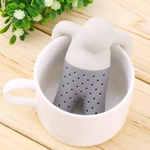 Packa 2 tefilter te-infuserare i 100 % livsmedelsgodkänd silikon utan BPA
