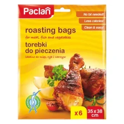 Paclan bakpåsar med klämma 35x38cm 6 st