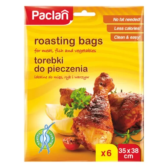 Paclan bakpåsar med klämma 35x38cm 6 st