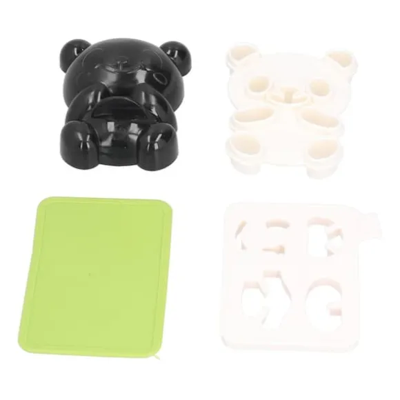 Panda Risbollsform Silikon av livsmedelskvalitet Söta gör-det-själv-kakor Onigiri-form för köksrestauranger