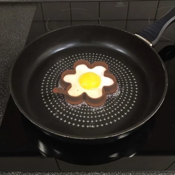 Pannkaksform i silikon, brun blomma, 12 cm SILLINIE ORION 151792