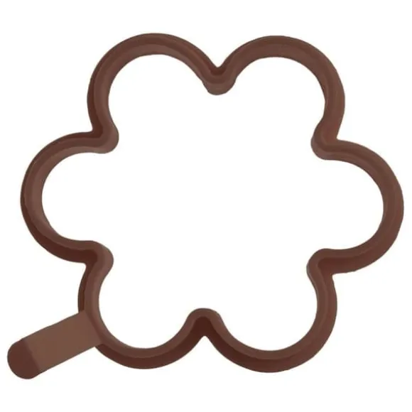 Pannkaksform i silikon, brun blomma, 12 cm SILLINIE ORION 151792