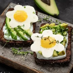 Pannkaksform i silikon, brun blomma, 12 cm SILLINIE ORION 151792