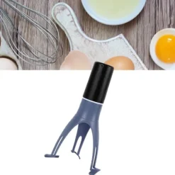 Pannrörare Triangel Äggvisp Plast Enkel att använda Diskmaskin Säker Köksrörare Mixer för sås Soppa Grädde Blå