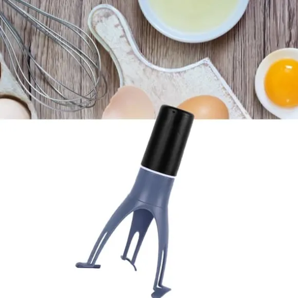 Pannrörare Triangel Äggvisp Plast Enkel att använda Diskmaskin Säker Köksrörare Mixer för sås Soppa Grädde Blå