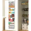 Pantry Organizer 10-nivå, över dörren hängande förvaringsställ, justerbar