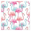 Pappersservett Tropical Flamingo 33x33cm 20-pack