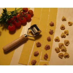 Pastautensil - ELETTRO CENTER - Art.10 - Rostfritt Stål - Handtag i Trä