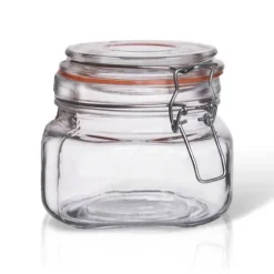 Patentglasburk med klämma 500 ml