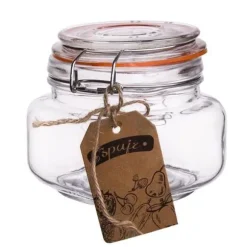 Patentglasburk med klämma 500 ml