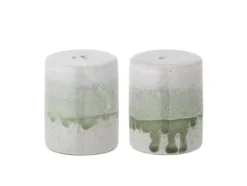 Paula Salt- och pepparuppsättning, grön, stengods