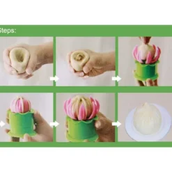 2PCS Manuell Dumpling Form Ångad Fylld Bullform DIY Bakverk Pajform för Kök Matlagningsverktyg