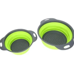 2PCS Rund Infällbar Hopfällbar Avloppskorg Fruktkorg Multifunktionell Kök Plast Bassäng