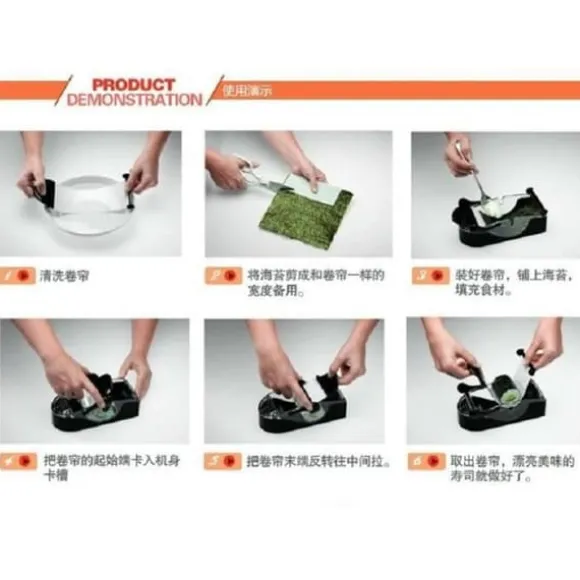 PERFEKT ROLL-SUSHI Pilot Volume Shou Sushi är Sushi Mold