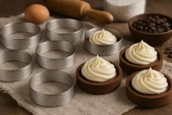 Perforerad pajform med kant 8 cm / 6 delar