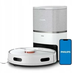 Philips HomeRun Series 3000 Aqua Robot Dammsugare, självrengörande, upp till 200 min, 4 lägen, vit (XU3110/02)