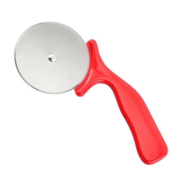 Pizza Slicer Pizzaskärkniv Tårtverktyg Pizzahjul - Röd