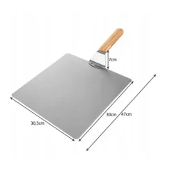 Pizzabricka med Ugnsvante - Rostfritt Stål