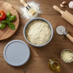 Pizzadegslåda, 6,5x14,5 cm, Blå