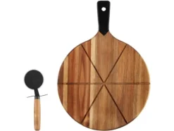 Pizzaset Med Bricka Och Skärare