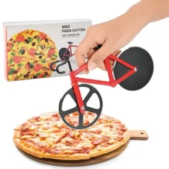 Pizzaskärare / Pizza Slicer Cykel - Vit