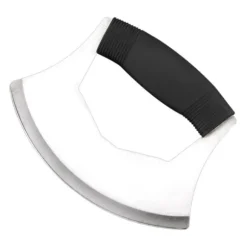 Pizzaskärare i rostfritt stål med lock Ergonomiskt halkfritt handtag med vippskärare