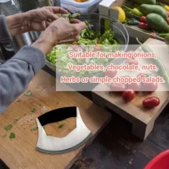 Pizzaskärare i rostfritt stål med lock Ergonomiskt halkfritt handtag med vippskärare