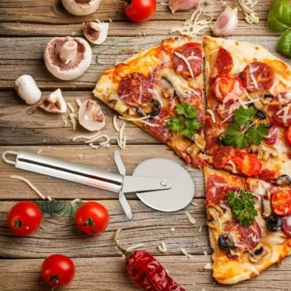 Pizzaskärare i rostfritt stål