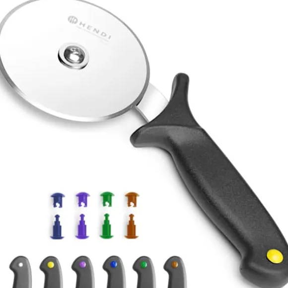 Pizzaskärare med HACCP-klämmor, dia. 100 mm - Hendi 617014