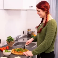 Pizzaskärare set, 19.5x7x2 cm, Silver