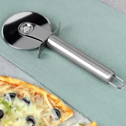 Pizzaskärare Stål Rund Roterande Knurl Slicer