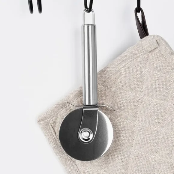 Pizzaskärare Stål Rund Roterande Knurl Slicer