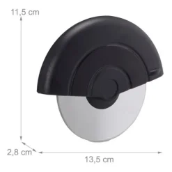 Pizzaskärare, 11.5x13.5x2.8 cm, Silver