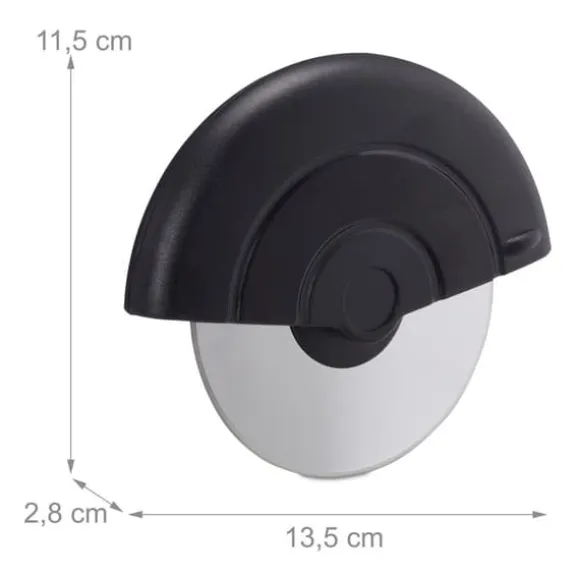 Pizzaskärare, 11.5x13.5x2.8 cm, Silver